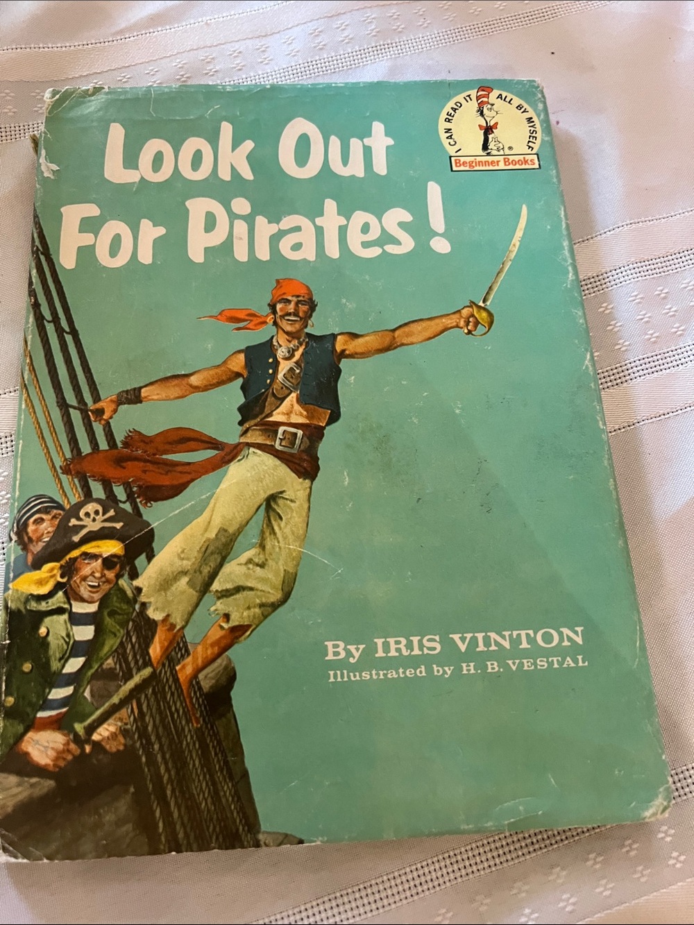 Dr. Seuss Teal "Look Out For Pirates!" Illustrated Children's Book